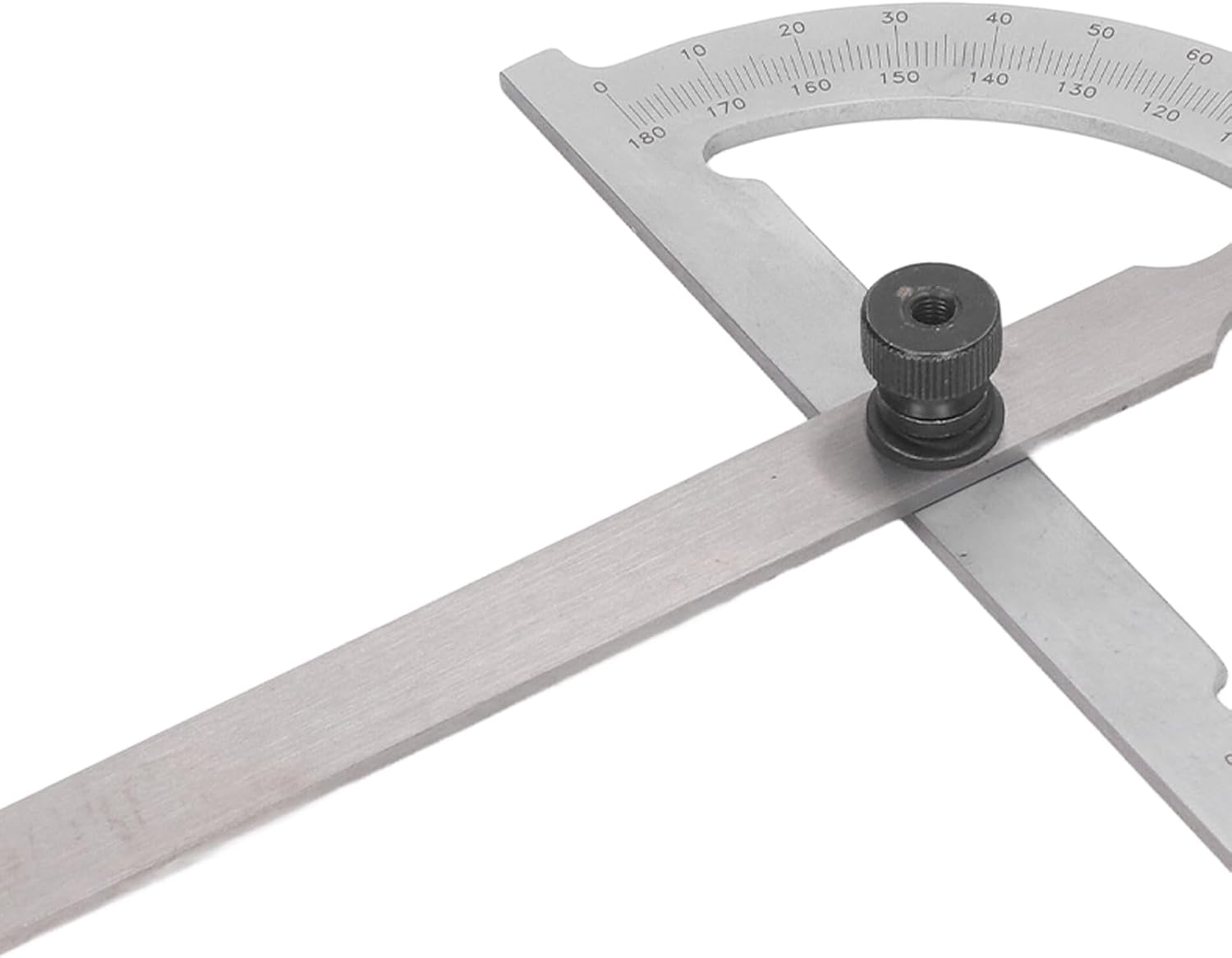 Professional Angle Protractor 0 to 180 Degrees Precision Measuring Tool Heavy Duty Carbon Steel Construction Angle Finder with Clear Scale for Woodworking Carpentry and DIY