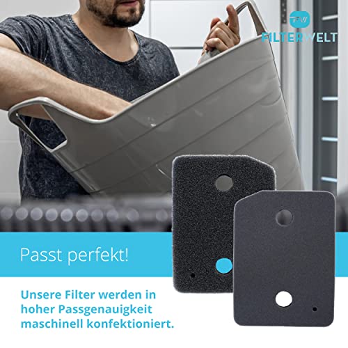 2er Set Filter für Miele 9164761 Trockner Wärmepumpentrockner Fein-Grob | 207 x 157 x 30mm | Schwammfilter Filtermatte Kondenstrockner Fusselfilter Schaumstoff Schaumfilter Sponge – Bild 5