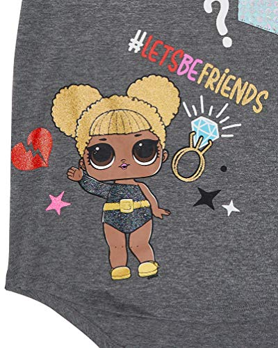 Image of L.O.L. Surprise! Girls Short Sleeve Graphic T-Shirt - Pink Cartoon Tee with Favorite Characters