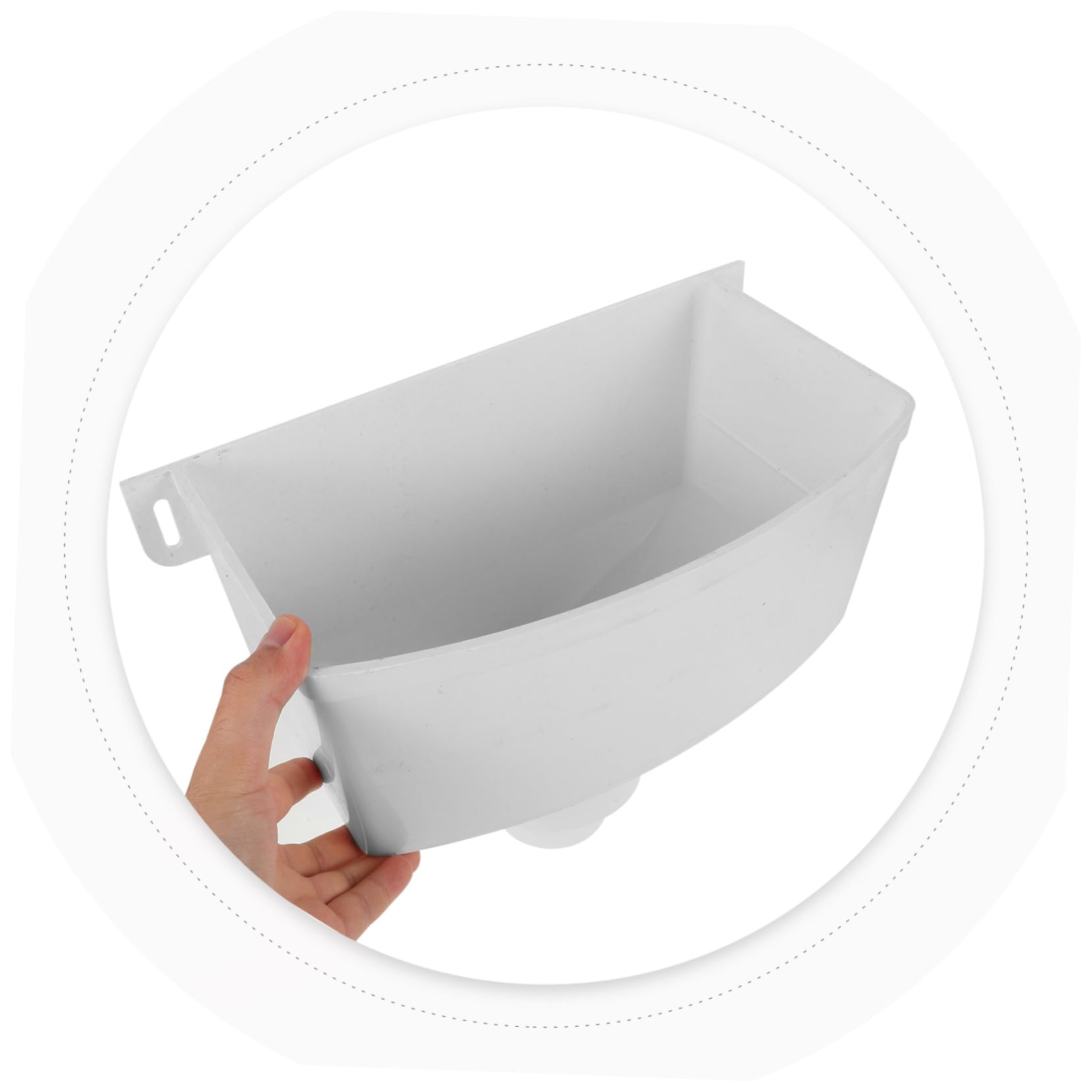 Adaptador de Canalón Pluvial Pvc Blanco para Drenaje de Lluvia