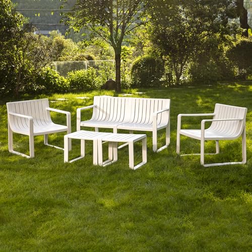 Werph Patio Furniture Set, 4 Pieces Outdoor Furniture Patio Table And Chairs Set cover
