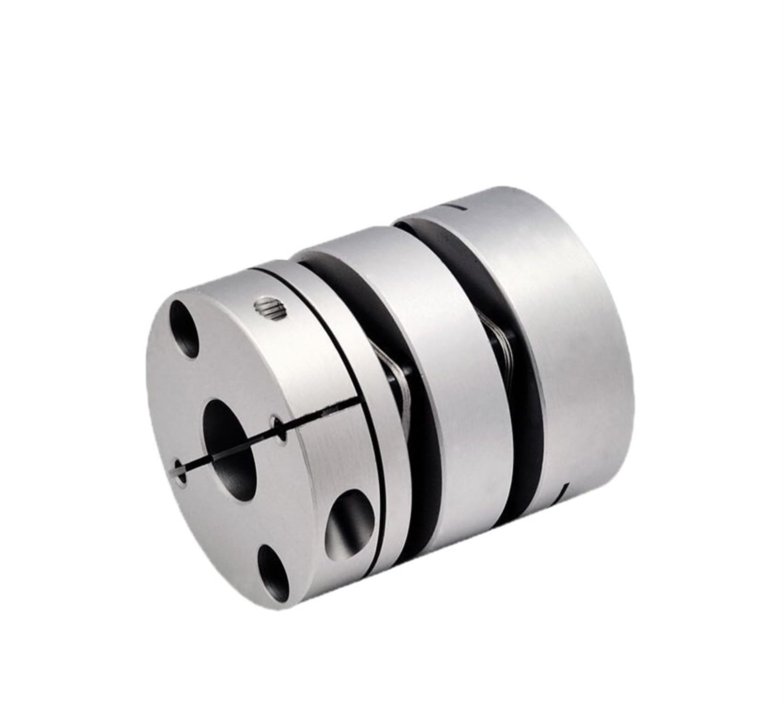 Rigid Coupling,Stainless Steel Rigid Coupling 1pcs D26L35 Flexible Double Diaphragm Coupling Aluminum Connector Shaft Coupling CNC Stepper Motor Coupler(6.35x8)