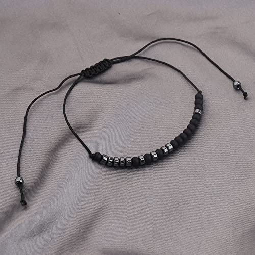 MAOFAED Work Bestie Morse Code Bracelet - Best Friendship Gift for Coworker3