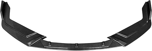 Miniatura 5 de IKON MOTORSPORTS, Borde de parachoques delantero compatible con Honda Civic Hatchback y SI 2017-2021, impresión de fibra de carbono estilo IKON PP