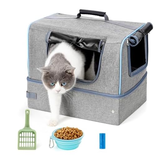 Enclosed Travel Litter Box Kit with Lid