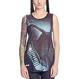 Cinderella Damen Tank Top Loose Fit Disney von Elbenwald schwarz - XS
