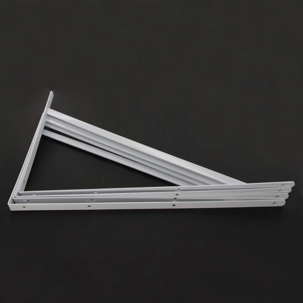 Staffe Per Mensole In Metallo 300x200 Mm - Conf Da 6 - Nero - Portata 100 Kg Per Coppia - Foto 11