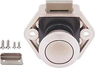 ZKLGS Diámetro de 20mm for Camper Car Push Lock RV Caravana Barco cajón for pestillo cerraduras de botón for herrajes for Muebles E8BC para caravanas, autocaravanas, Barcos y autocarava(PN)