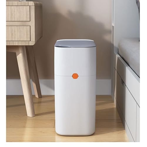 CZDYUF - Bote de basura con sensor automático para esquina de cocina, bolsa de succión, contenedor de basura inteligente de baño para inodoro