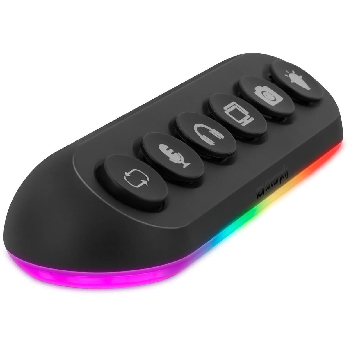 STREAMPLIFY HUB Deck 5, 4X USB 3.0, 1x USB 2.0, RGB, 12V, EU-Netzkabel - Schwarz