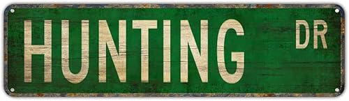 Metal Tin Sign Hunting sign Retro Aluminum Metal Sign for - Hunting Gifts For Him