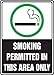 SMOKING PERMITTED IN THIS AREA ONLY (W/GRAPHIC) (3 Pack)