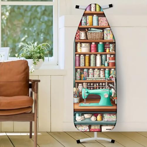 Image of Nuxovilar Sewing Supplies Shelf Ironing Board Cover 15x54 Polyester