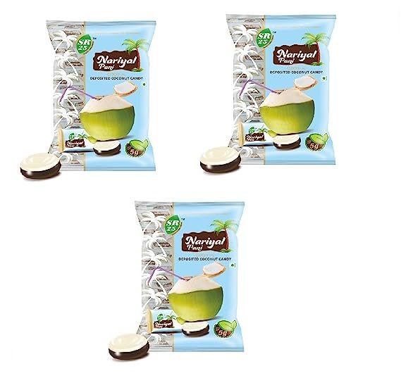 SR 25 Nariyal Pani Candy (Pack Of 3) 300 Pieces - 1500 Gm (B0B5XXLMJF) Amazon Price History, Amazon Price Tracker