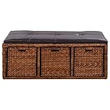 【1 Bank mit 3 Körben】Es ist keine Montage erforderlich. Im Lieferumfang enthalten: 1 Bank mit 3 Körben.