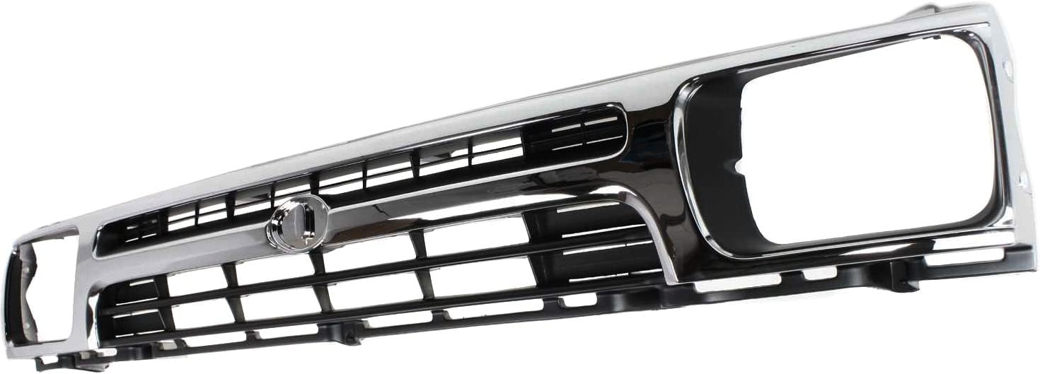 Garage-Pro Grille Assembly Compatible with 1992-1995 Toyota Pickup Chrome Shell with Painted Black Insert