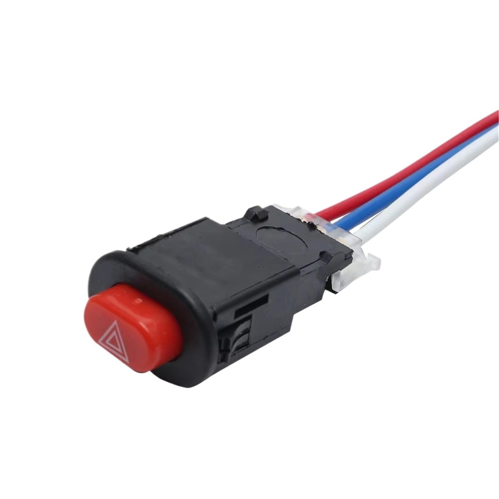 Interrupteur de guidon de moto Lot De 10 Interrupteurs D'avertissement Universels Pour Moto 12 V-24 V 5 A Double Flash Et Feux De Détresse Pour Pièces De Rechange, Bouton De Fin D'allumage