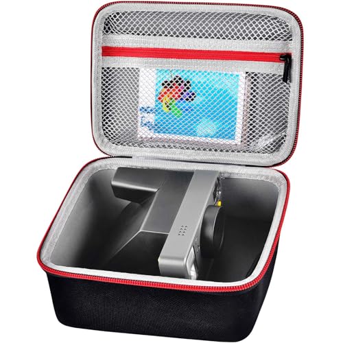Estojo de transporte portátil compatível com Polaroid Now 2ª/para câmera instantânea tipo I de 3ª geração/por enquanto/para agora+/para OneStep 2 VF/para OneStep + filme instantâneo com bolso de malha