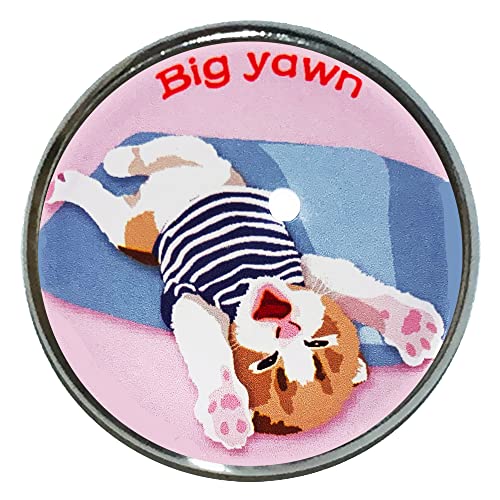 猫 ピンバッジ あくび猫 PK ピンバッチ 猫 ブローチ 猫ピン