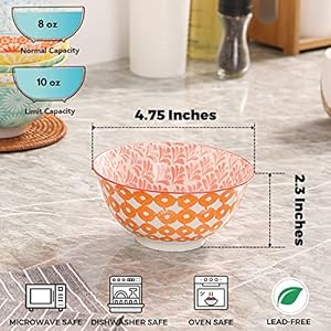 Ceramicbowls10ozsmallbowlssetof8icecreambowlsdessertbowlscerealbowlsforsalsaricesaucesidedishessnackcondiment475inchmicrowavedishwashersafe Urban Country Home Decor Ceramic bowls 10 oz small bowls set of 8 ice cream bowls dessert bowls cereal bowls for salsa rice sauce side dishes snack condiment 475 inch microwave dishwasher safe urban country home decor