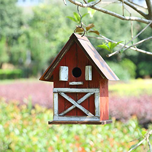 Topadorn CS-84G1526-GS Hanging Bird House Outdoor Garden Decorative Wooden Birdhouse thumb #4