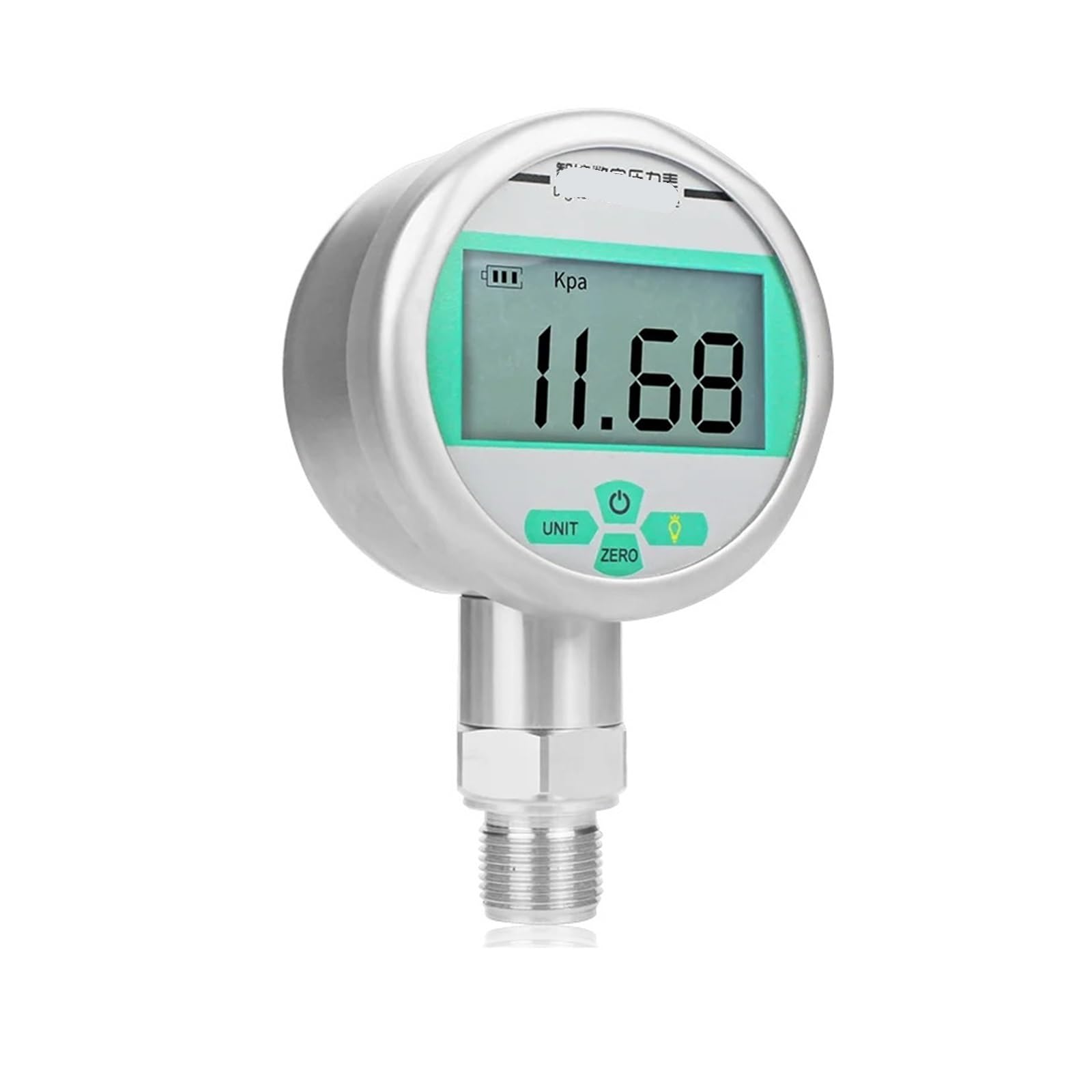 Cyfrowy manometr z wyświetlaczem LCD 0,2 G, tarcza 100 mm, gwint NPT1-2, 0-40 MPa, 0-60 MPa, 0-100 MPa(0-1Mpa)