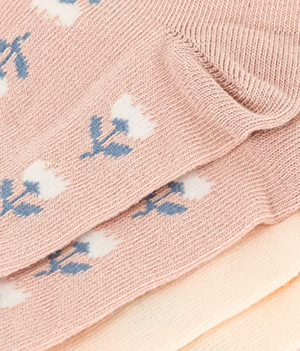 Petit Bateau CHILDREN'S FLORAL COTTON JERSEY SOCKS - 2-PACK SIZES 23/26-31/342