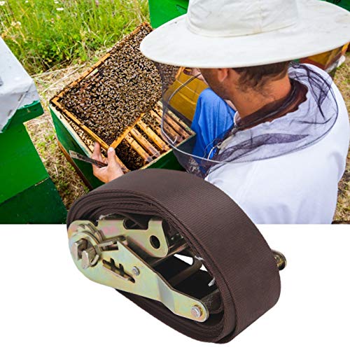 Heaveant Beehive Tie Strap Belt, Beehive Bündelung mit Schnallenverschluss Imkerei-Werkzeuge für die Imkerei Imker Braun – Bild 4