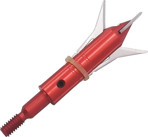 Miniatura 3 de Broadheads de caza, 12 unidades, hoja de corte, cabeza ancha de tiro con arco, 100 o 125 granos, puntas de flecha, compatibles con arcos