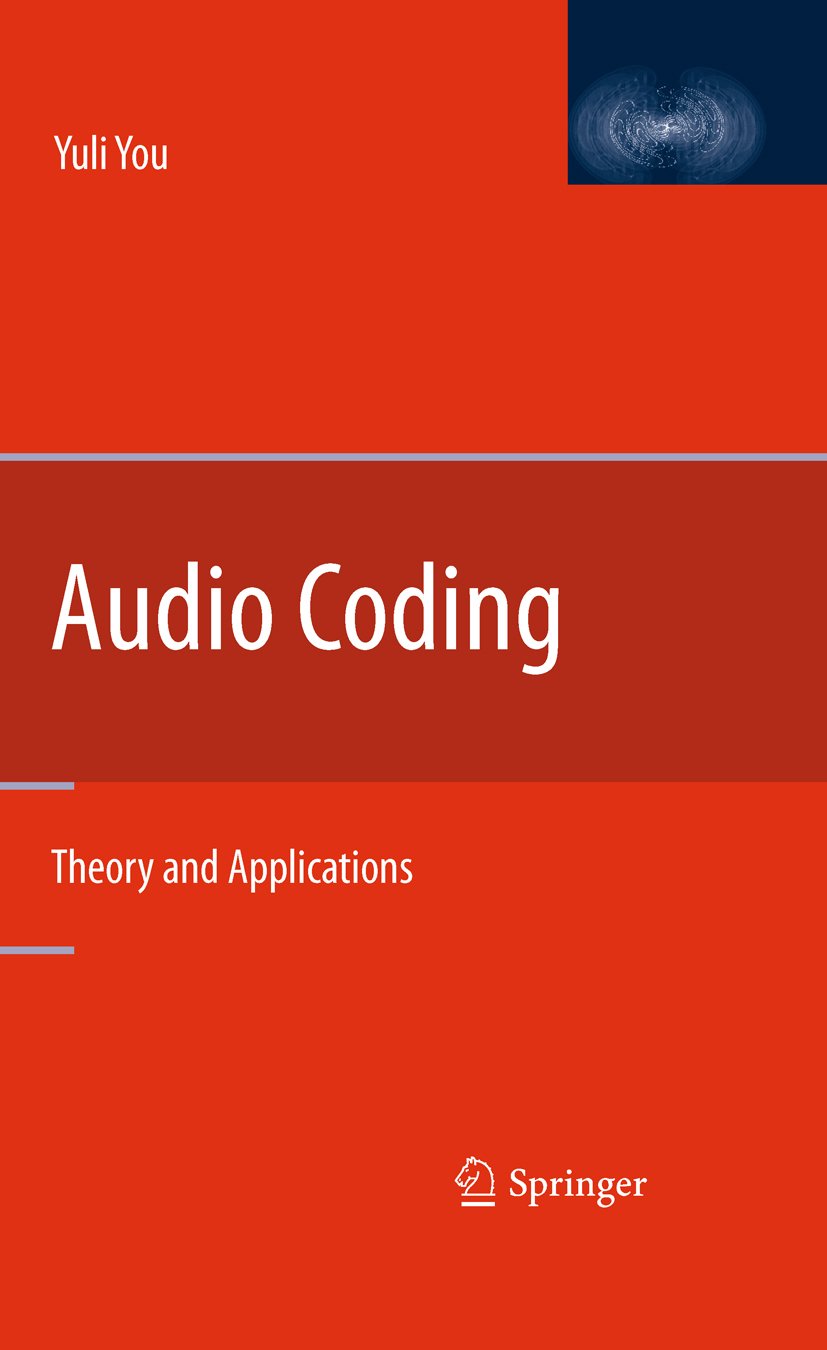 Audio Coding Theory and Applications Livre Anglais Apprendre Codage Audio