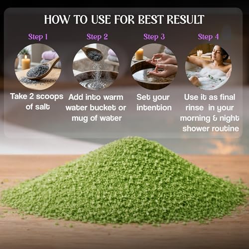 Image of Pure & Natural Abundance Spiritual Bath Salt 200g | Spiritual Bath for Prosperity, Wealth & Success | Aura Cleansing, Positive Energy & Manifestation Ritual Bath