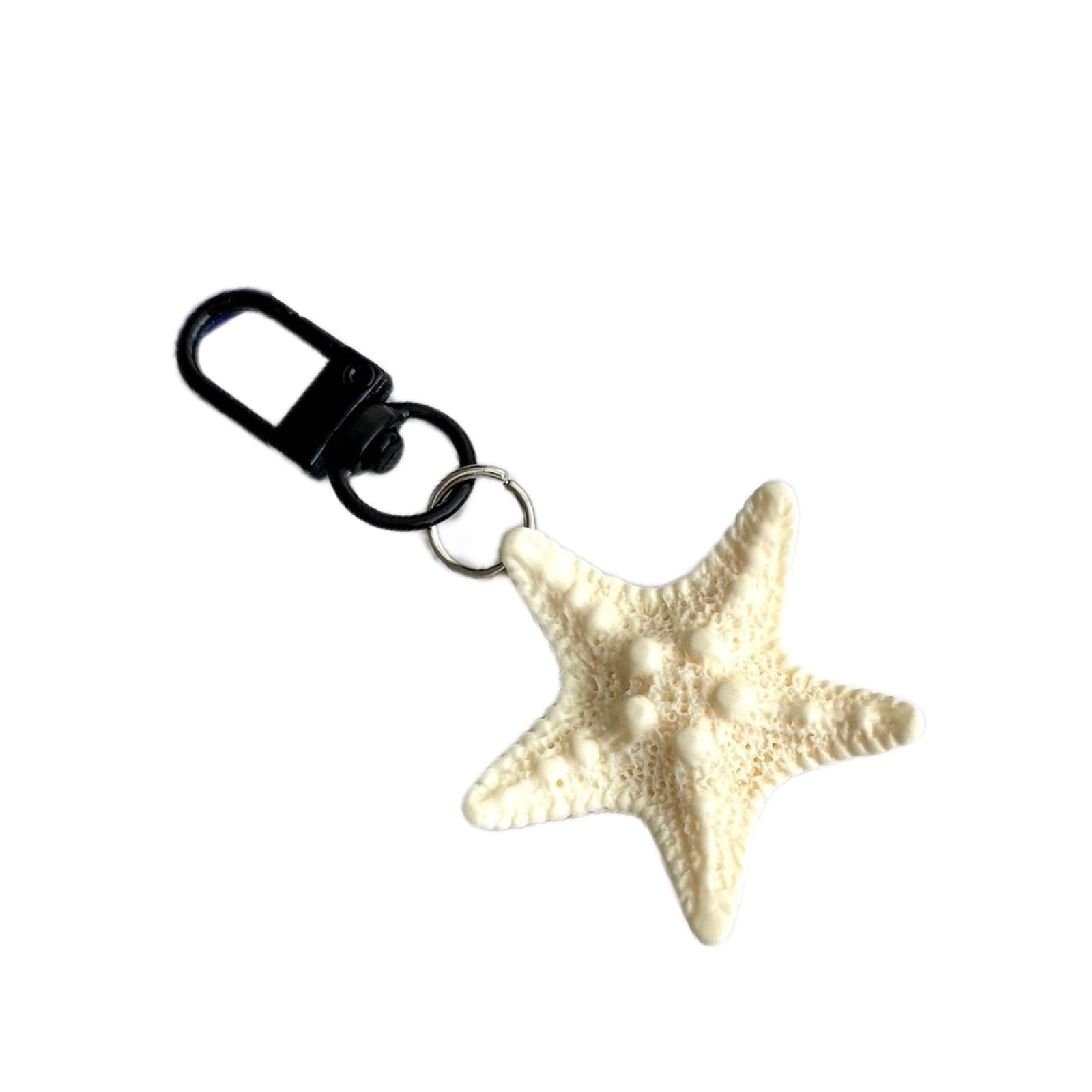 APGLSXY Sea Star Shaped Keychain Starfishes Pendant Keyring Couple Chain Detachable Phone Lanyard Decoration for Backpack Multicolored Starfishes Holder