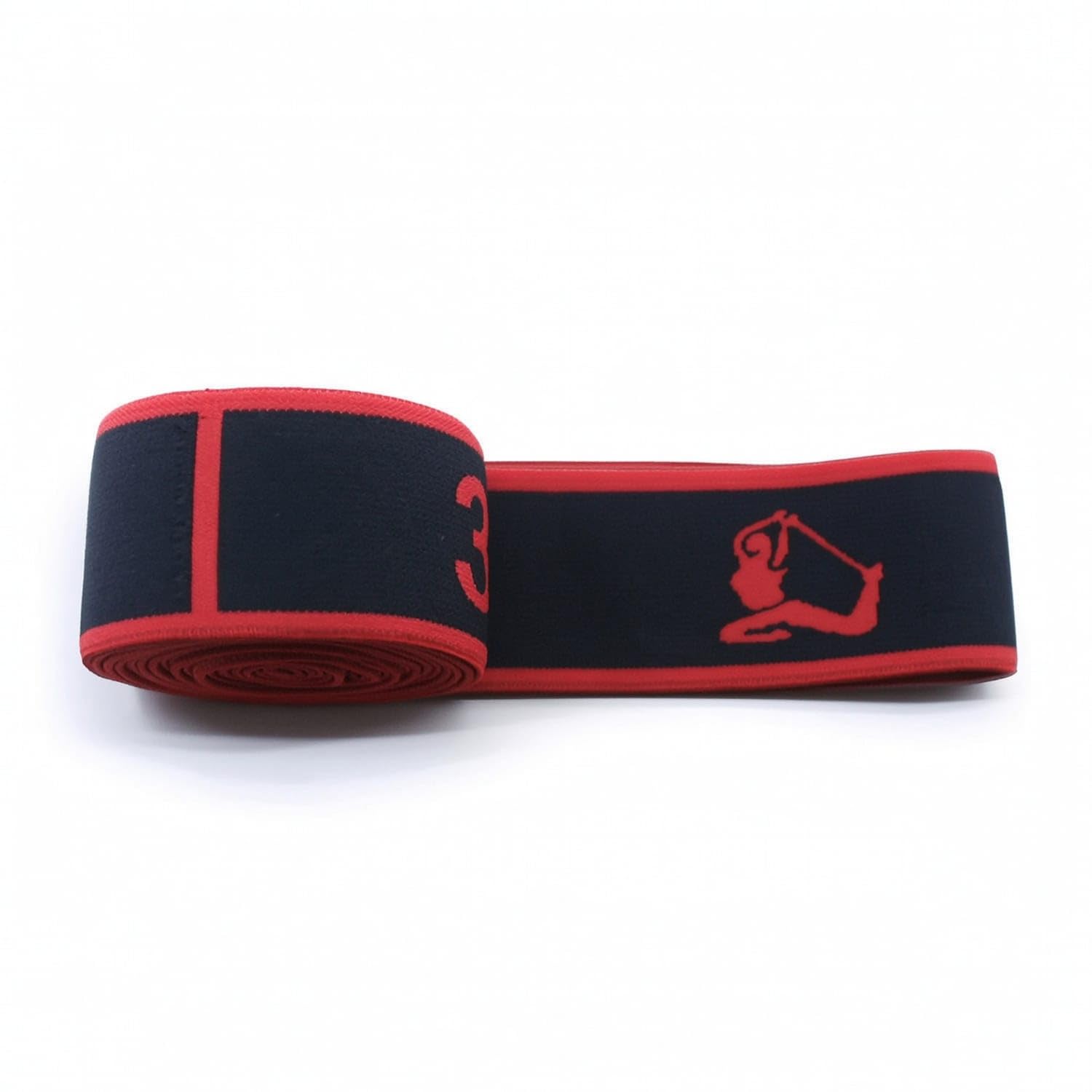 Resistance Dance Stretching Band Woven Dance Stretch Band Flat Segmented Elastic Strap Wide for Dancers, Beginners, Home Workouts, 12-Segment, Black Red Figure|Yoga Straps|Sporting Goods-image-22