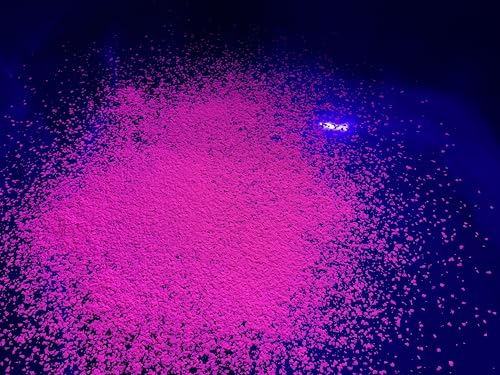 Fluorescent Hot Pink Epoxy Floor Flakes 1/4" (1 lb) – Copos decorativos fluorescentes para pisos, reactivos a luz negra miniatura 3