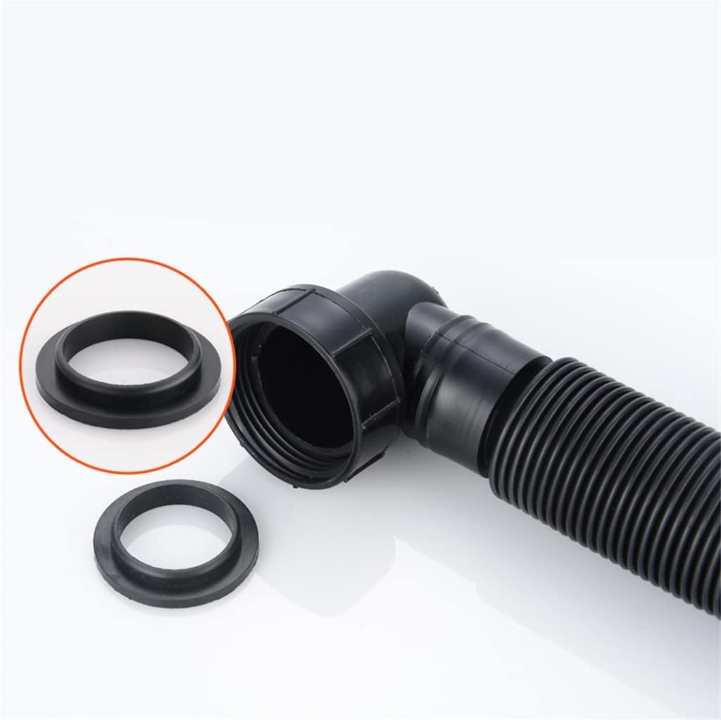 HBJWOV 30 Cm - 80 Kitchen Sink Drain Hose Bathroom Face Plate Deodorant Seal Under Water Pipe