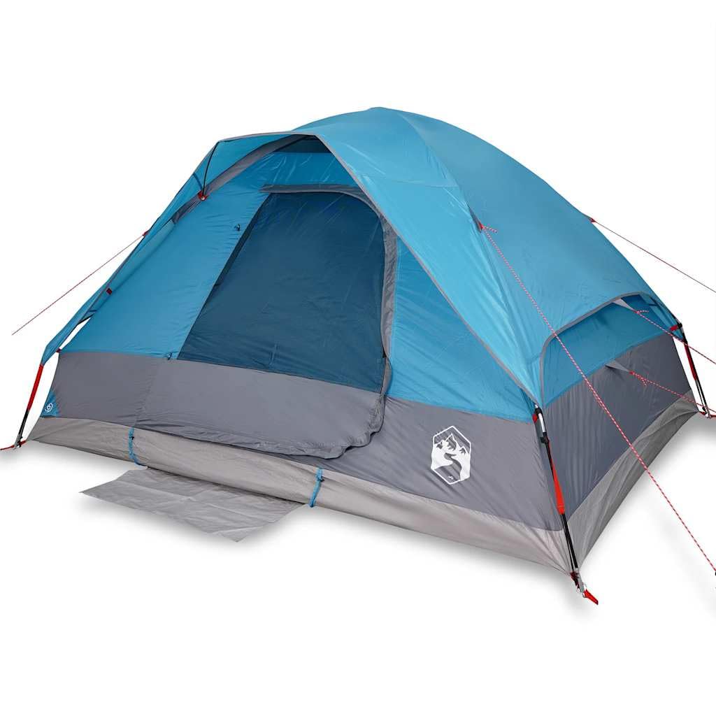 Genérico Tienda de campaña iglú para 4 Personas Impermeable Azul,Deportes,Actividades al Aire Libre,Camping y Senderismo,Tiendas de campaña-94778