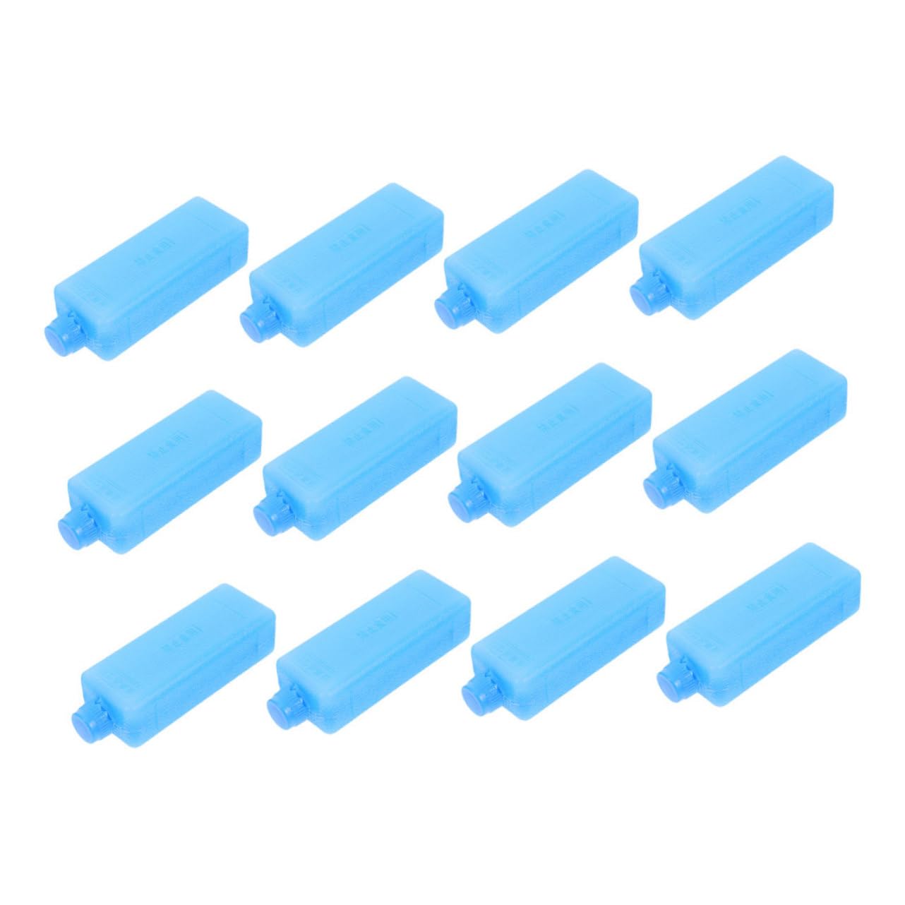 POPETPOP 12pcs Reusable Ice Packs for Coolers Portable Ice Crystal Boxes for Air Conditioner Fan Camping Picnic Lunch Boxes Energy Efficient Cooling