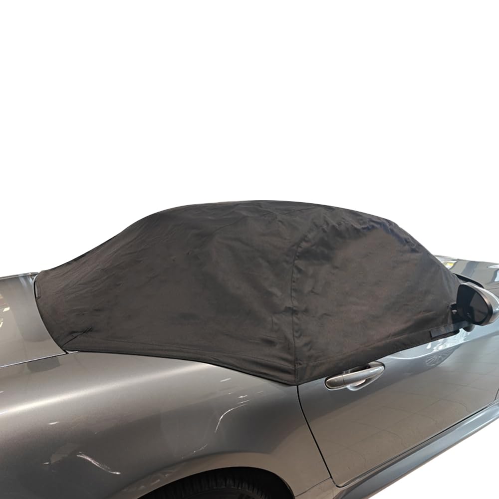 bâche de Capote Compatible avec Fiat 124 Spider Housse Noir