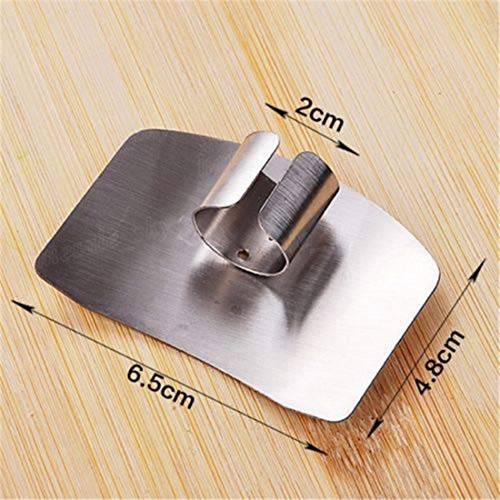 2Pcs Kitchen Accessories Stainless Steel Hand Finger Protector Knife Cut Slice Safe Guard Kitchen Tool Durable Safe Kitchen Essential #TOP6