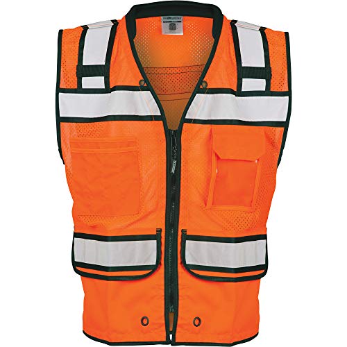 ML Kishigo High Performance Surveyors Zipper Vest XL Orange4