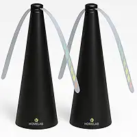 Kit com 2 Repelentes de Mesa Tipo Ventilador | Espanta Moscas e Mosquitos | Ideal para Refeições e Ambientes ao Ar Livre | Repelente Sem Cheiro, Seguro para Uso em Mesa, Piqueniques e Restaurantes