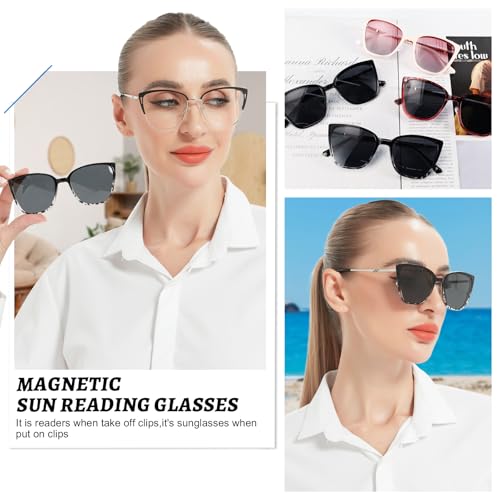 Image of OCCI CHIARI UV Blue Light Glasses for Women Fashion Cat Eye Polarized Sunglasses