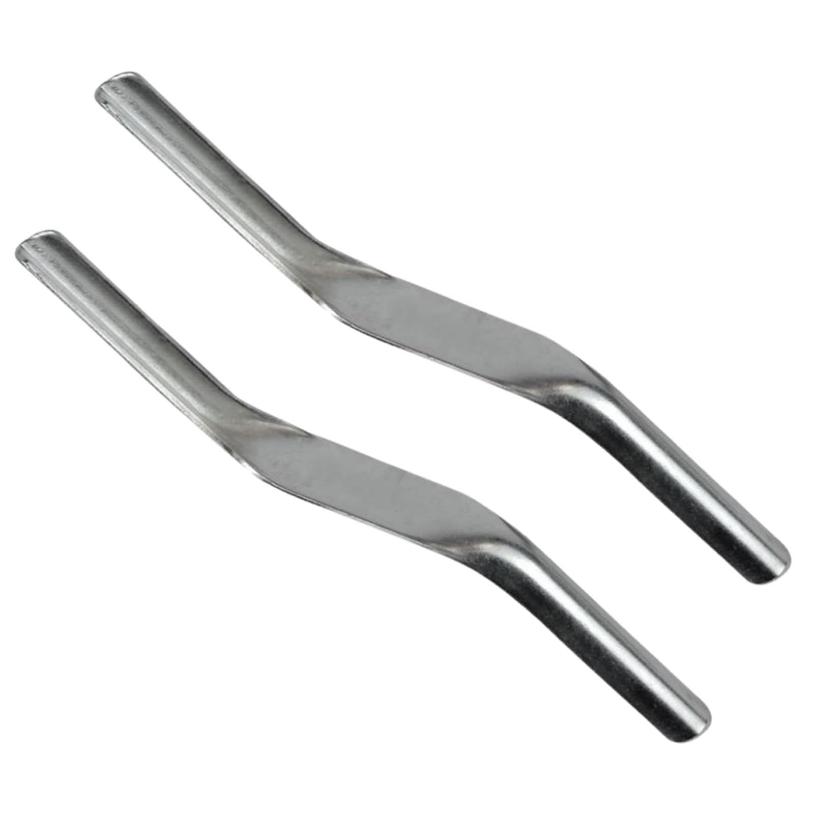 2 PCS Brick Jointer Tool Double End Steel Mortar Finishing Tool for Builders and Bricklayers, 11.42in x 0.79in, Perfect Joints Between Bricks