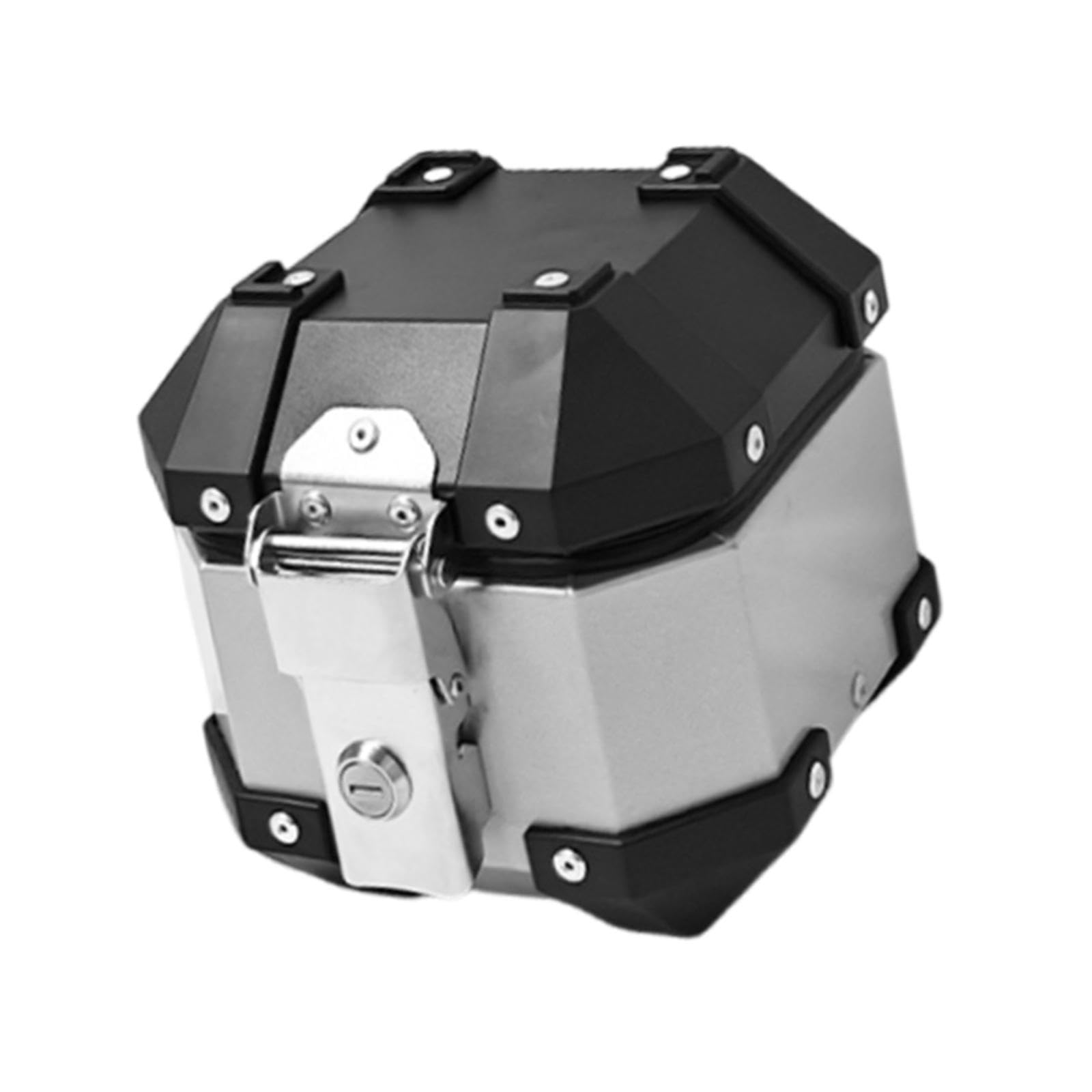 YIJU Storage Carrier Case Motorbike Tail Trunk 5L Waterproof Multifunction Rear Top Box for Upgrade, Silver