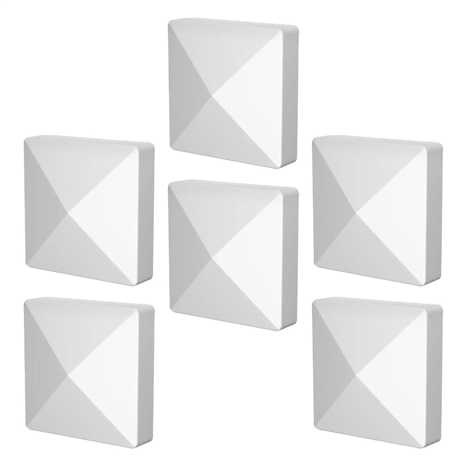 Mwahju One Color 6 Pcs Post Caps Protect Wooden Fence Poles For Fences