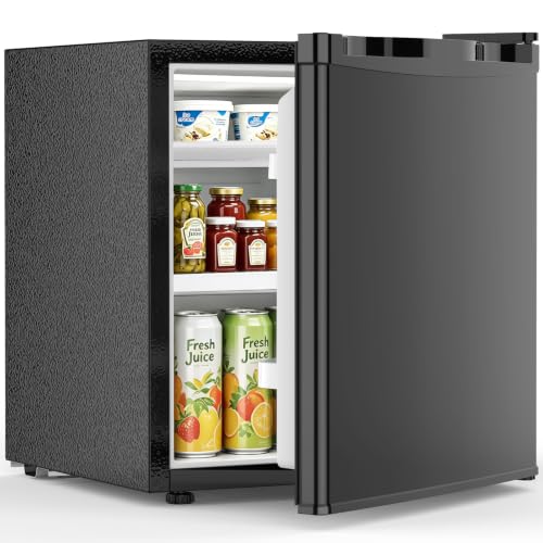 Image of Electactic 1.7 Cu.ft Mini Fridge, Compact Refrigerator, Single Reversible Door, Ultra Quiet, Energy Efficient for Office, Dorm, Bedroom, Apartment, Black