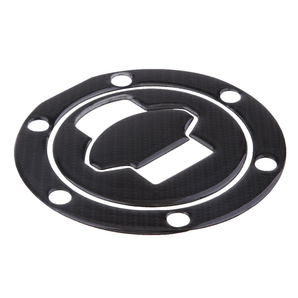 Benzin Tankdeckel Schutz - Wasserdicht Oval Aufkleber für K1200S K1200R K1200RS K1200GT K1200LT - Schwarz Vinyl Motorrad Tank Pads