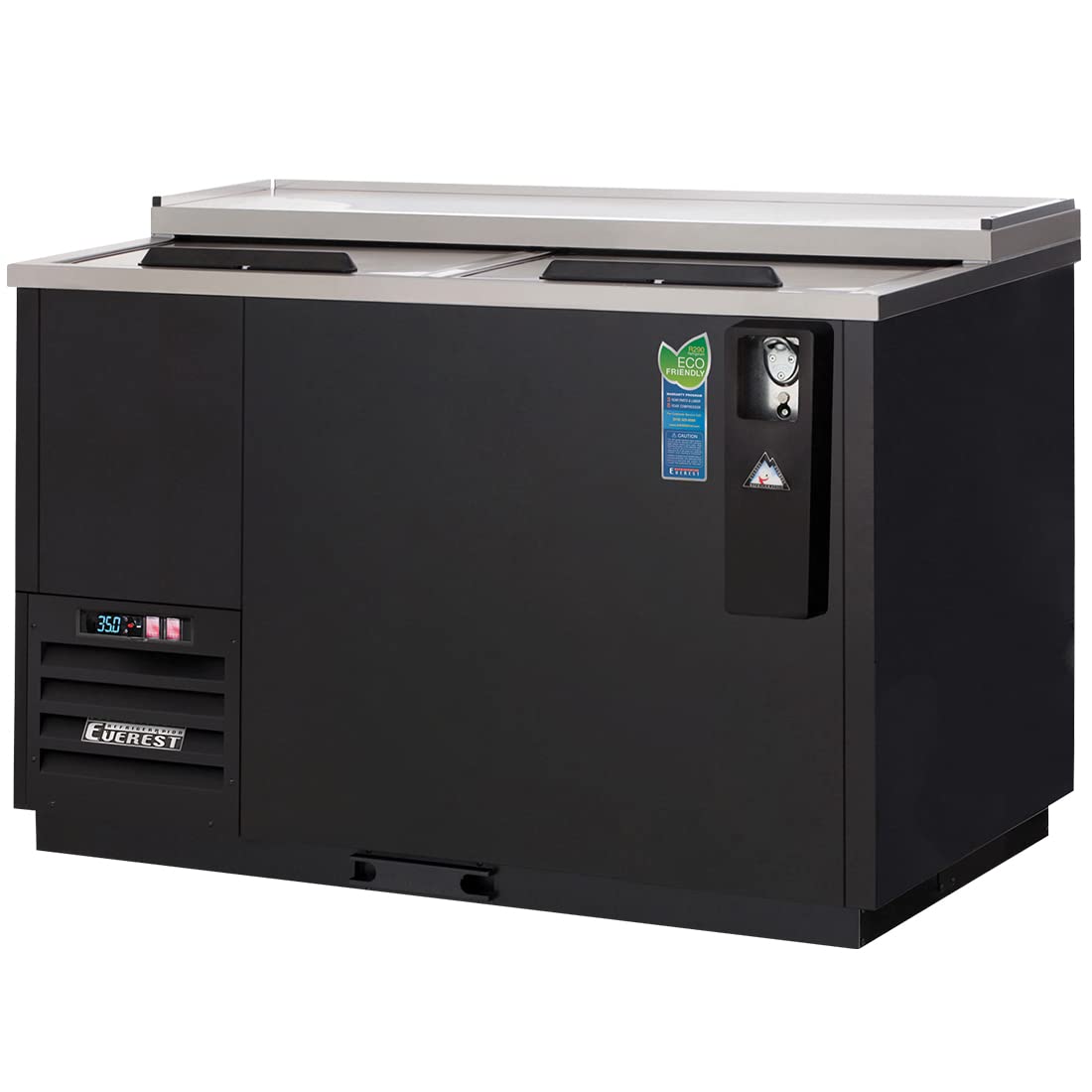Everest Refrigeration EBC50 Bottle Cooler 2 Lids, 115v, NSF - 15 cu. ft.