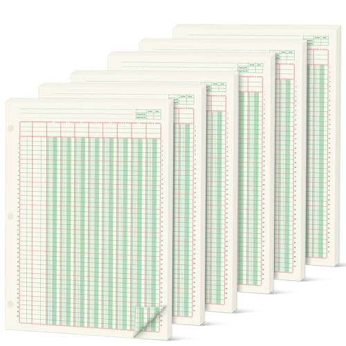 Papier d'analyse colonnaire de comptabilité professionnelle 21,6x27,9 cm gisgfim 3 trous