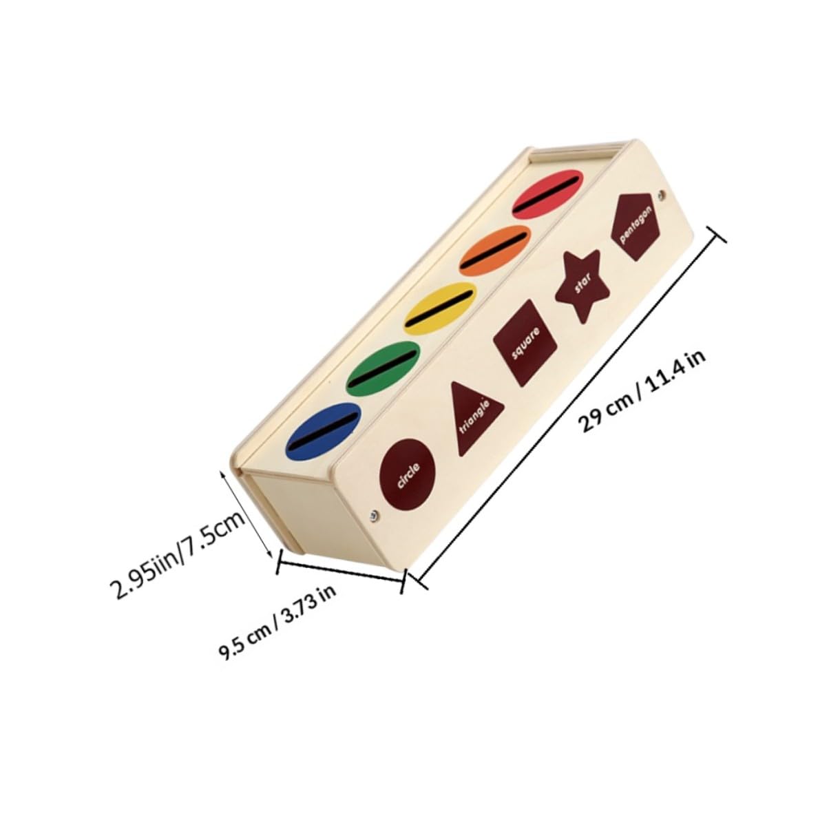 Caja Clasificadora de Formas de Madera Montessori 1 Juego